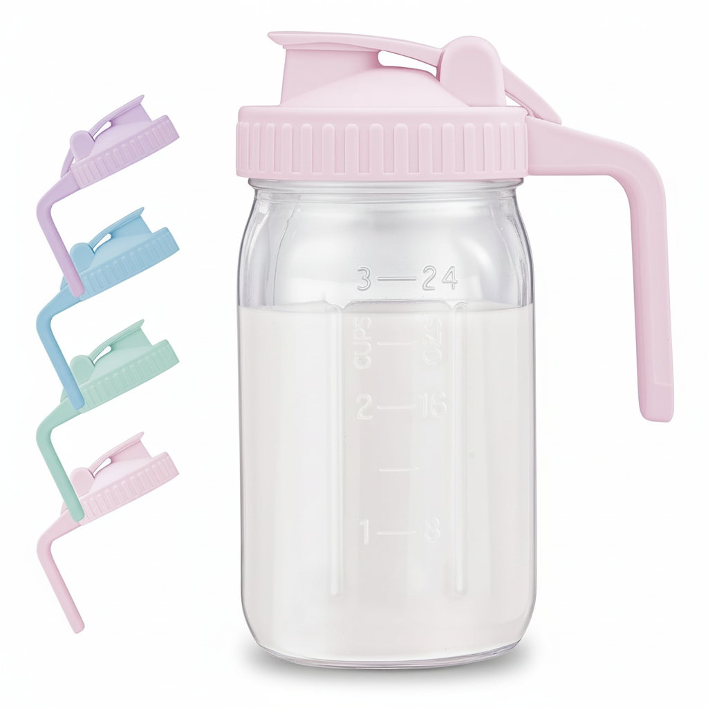Glass Milk Pitcher