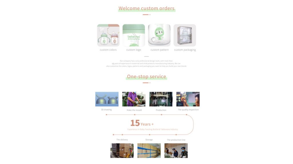 BebeFree OEM and ODM order workflow from inquiry to delivery