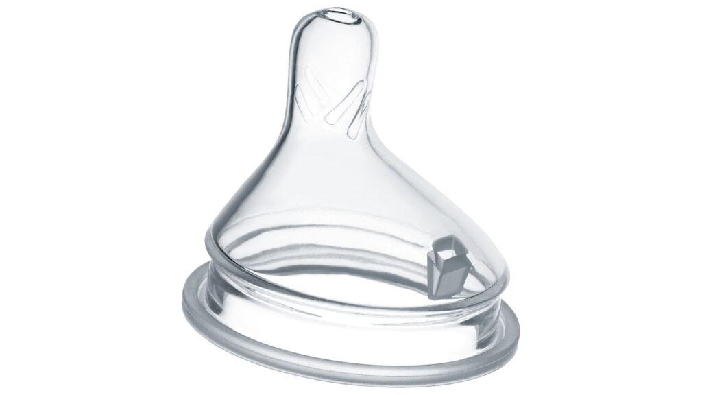 Silicone baby bottle nipple